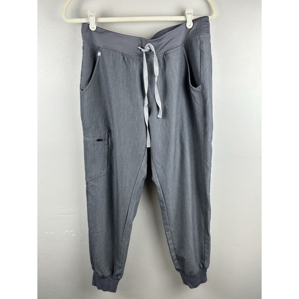 Figs Pants Adult Medium Petite Gray Zamora Jogger Scrub EUC